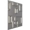 Ekena Millwork 11 7/8in. W x 11 7/8in. H Oslo EnduraWall Decorative 3D Wall Panel Covers 0.98 Sq. Ft. WP12X12OSCST - alternate 5